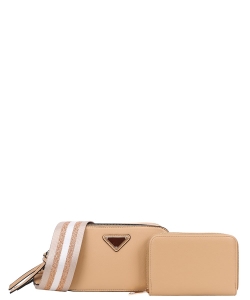 Fashion Mini Crossbody Bag With Wallet Set SJ1-8965A KHAKI